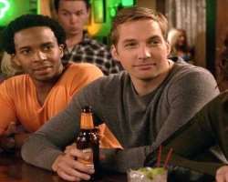 Ryan Hansen consuming alcohol